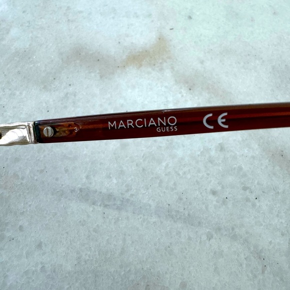 Guess Marciano GM 248 Brown and Gold Embellished Eyeglasses Frames 53 17 135 - Picture 7 of 8